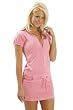 Zip Front Terry Romper Dress