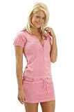 Zip Front Terry Romper Dress