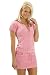 Zip Front Terry Romper Dress