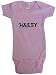 HAILEY / Hurry Up - Name-series - White or Pink Onesie / Baby T-shirt
