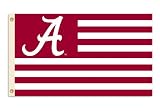 NCAA Alabama Crimson Tide A with Stripes 3-by-5 Foot Flag with Grommets