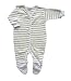 Under The Nile Footie, Blue/Stripes, 0-3Months