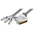 Home Theater HT 4-150 Scart Cinchkabel mit Schalter (3x Cinch-Stecker) 1,5m