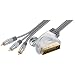 Home Theater HT 4-150 Scart Cinchkabel mit Schalter (3x Cinch-Stecker) 1,5m