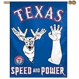 Texas Rangers Claw Vertical Flag: 27x37 Banner