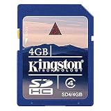 Kingston Sdhc High Cap. Flash Card, 4gb, Class 4