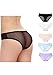 Yulee Women's Seamless Invisibles Hipster Lace Underwear Panties Briefs 3 Pack