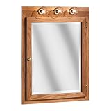 Coastal Collection BTLC-2432 Bostonian Series Red Oak with Honey Oak Finish Lighted Medicine Cabinet, 24-Inch (Tools & Home Improvement)