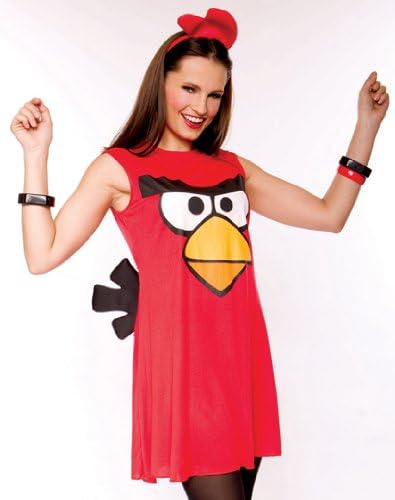 Paper Magic Angry Birds Sassy Bird Costume Dress, Red, Large