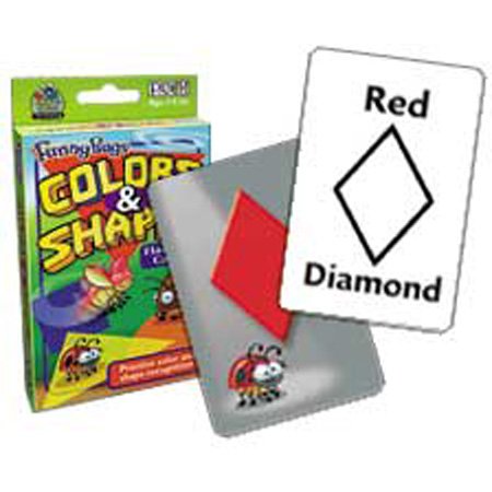 Childrens Toyshop  Toys : Funnybugs Color & Shapes Flash Cards