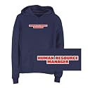 Sweatshirt Woman Navy Blue " Word Human Resource Manager " Occupations