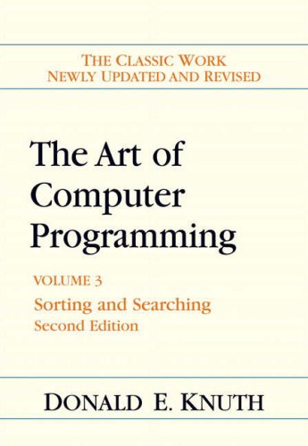 Art of Computer Programming, Volume 3: Sorting and Searching (2nd Edition) (Art of Computer Programming Volume 3)