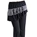 GOGO TEAM Womens Yoga Pants Belly Dance Latin Fitness Pants with Skirt