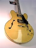 Flamed Maple Semi Hollow Body Electric Guitar w/ Custom Fit Case
