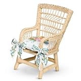 American Girl Samantha Parkington Retired Single Wicker Furniture Chair for 18 inch Dolls