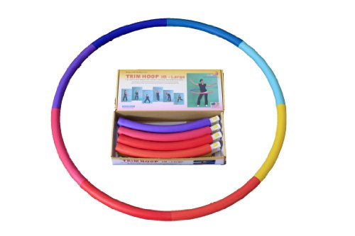 Weighted Sports Hula Hoop for Weight Loss - Trim Hoop 3B 3 lb. No Ridge, Travel Easy and Easy to Assemble/disassemble
