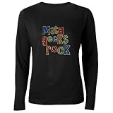 Math Geeks Rock Nerd Humor Women's Long Sleeve Dar