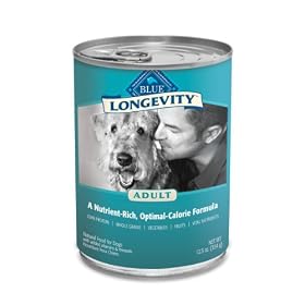 Blue Buffalo Longevity Canned Food for Adult Dogs (Pack of 12 12.5-Ounce Cans)