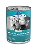 Blue Buffalo Longevity Canned Food for Adult Dogs (Pack of 12 12.5-Ounce Cans)