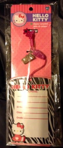 Hello Kitty Zipper Lanyard with ID Holder