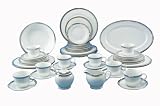 Royal Doulton Pure Platinum 45-Piece Dinnerware Set, Service for 8