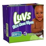 Luvs Ultra Clean Wipes 3x Refills, 216 Count (Pack of 4)