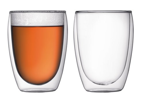 Bodum Pavina 12-Ounce Double-Wall Thermo Glasses (Cooler/Beer), Set of 2