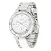 DKNY Chronograph Wite Dial Steel and Ceramic Bracelet Ladies Watch NY8502