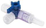 Value Plastics Disposable 3-Way Stopcock For Luer Connections, Rated to 75 PSI, Polycarbonate Body (Pack of 10)