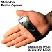 Strap on Bottle Opener Silver & Black