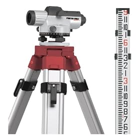 RoboToolz RT-2710-26K 26X Automatic Optical Level Package with Tripod, Rod, and Carrying Case