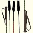 Exselle Striped Riding Crop 29" W/Loop