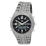 U.S. Polo Assn. Men's US8297 Analog-Digital Black Dial Gun Metal Bracelet Watch