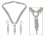 Jewelry set, 'Cascade' 15.4" L x 2.8" W