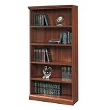 Camden County Five Shelf Bookcase Planked Cherry