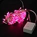 100 LED Multifunction Indoor Outdoor Wedding Party Patio Window Fairy String Dorm Lights - 32ft (Pink)