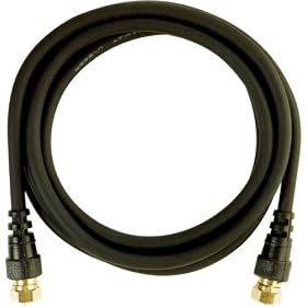 Gold RG-59 Cables with F Connectors