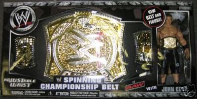 41N0MIZyiEL WWE Spinning Championship Belt Costume with John Cena Action Figure