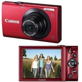 Canon Cameras Ps A3400is 16.0mp--red (6185b001) -