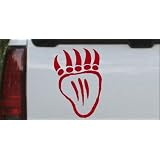 6in X 4.1in Red -- Tribal Indian Bear Claw Western Car Window Wall Laptop Decal... by Rad Dezigns