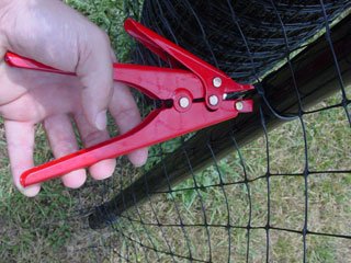 Deer Fence: Self Locking Tie Puller and Cutting Tool