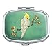 Charming Cockatiel Yellow Crest Rectangle Pill Case Trinket Gift Box
