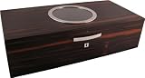 Dunhill Canary Wharf White Spot Macassar Cigar Humidor - Holds 175 Cigars