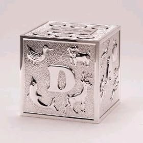 Block Bank, Silverplated by Oneida Child-Baby