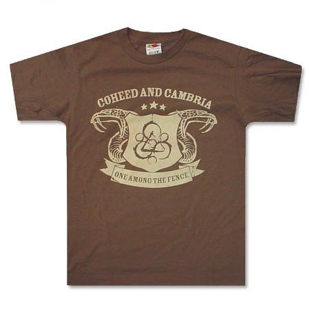 Coheed And Cambria Snakes - Brown T-Shirt TSHIRT