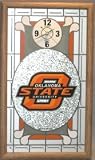 Oklahoma State Cowboys Stained Glass Wall Clock - B0009810FC
