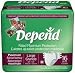 Depend Fitted Maximum Protection Briefs (Formerly Overnite) Size Large Case/64 (4 bags of 16)