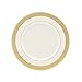Lenox Westchester Gold Banded Ivory China Salad Plate
