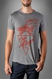 True Religion Brand Jeans New York State T-Shirt Gray