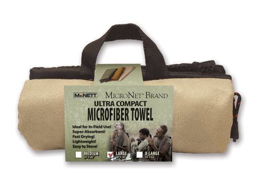 MicroNet Suede Ultra-Compact Microfiber Towel (Medium, Sand)